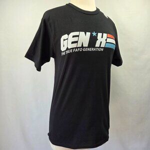 Gen X Graphic T-Shirt Black "The True FAFO Generation" Unisex Small